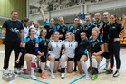 Helsinki Volley lauantaina voitetun ottelun jälkeen.