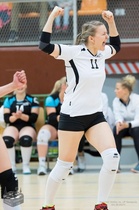 Iita Kejonen tuulettaa sunnuntain LP-Vampula -ottelussa.